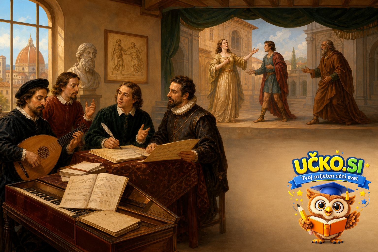 Ilustracija: Rojstvo operne umetnosti