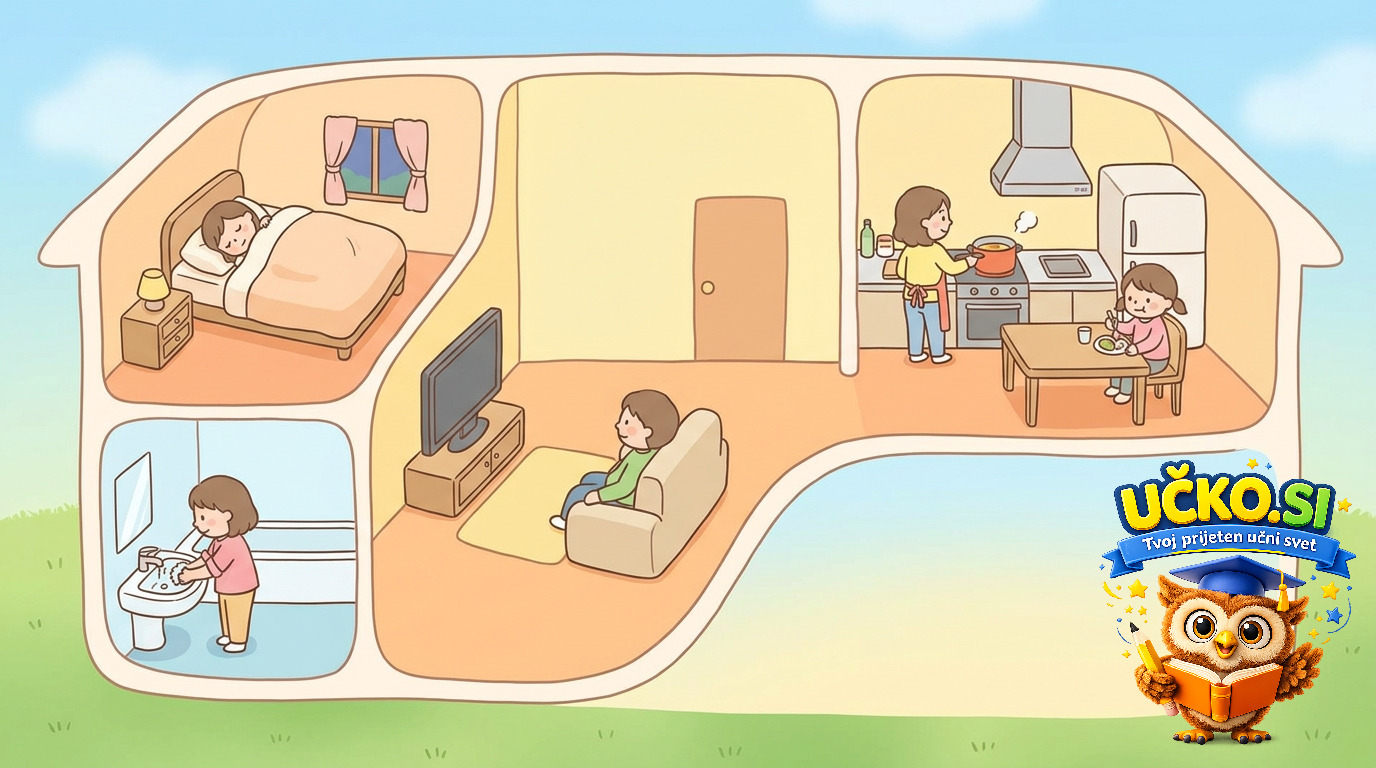 Ilustracija: Rooms in the House