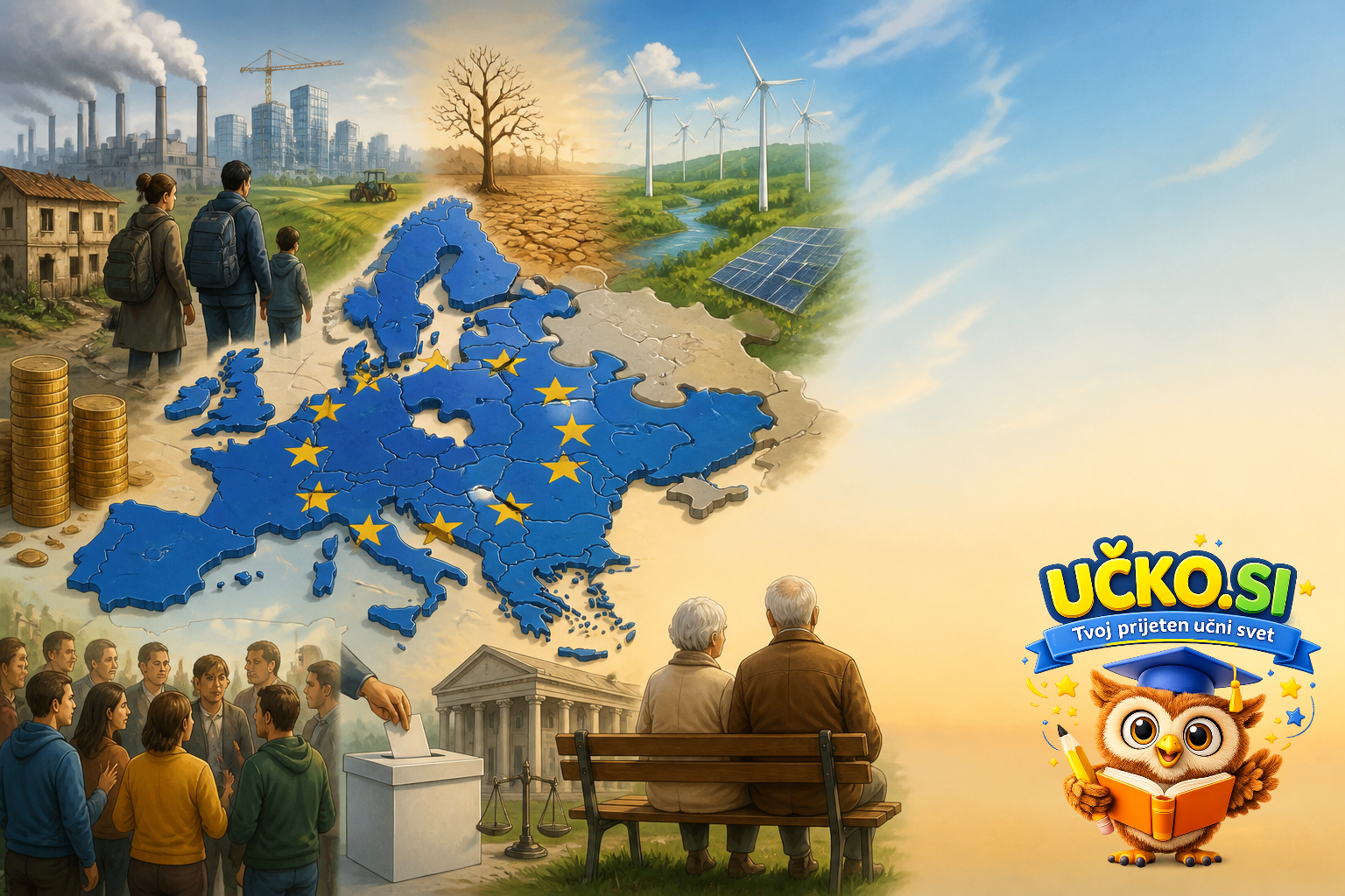 Ilustracija: S katerimi težavami se srečuje EU