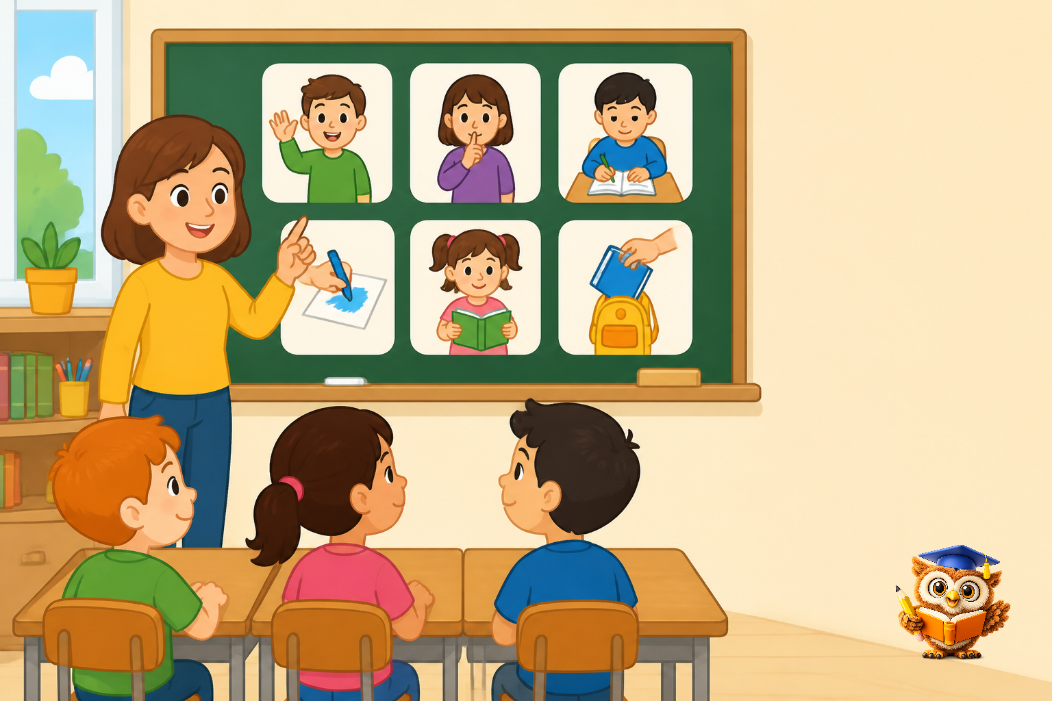 Ilustracija: School instructions