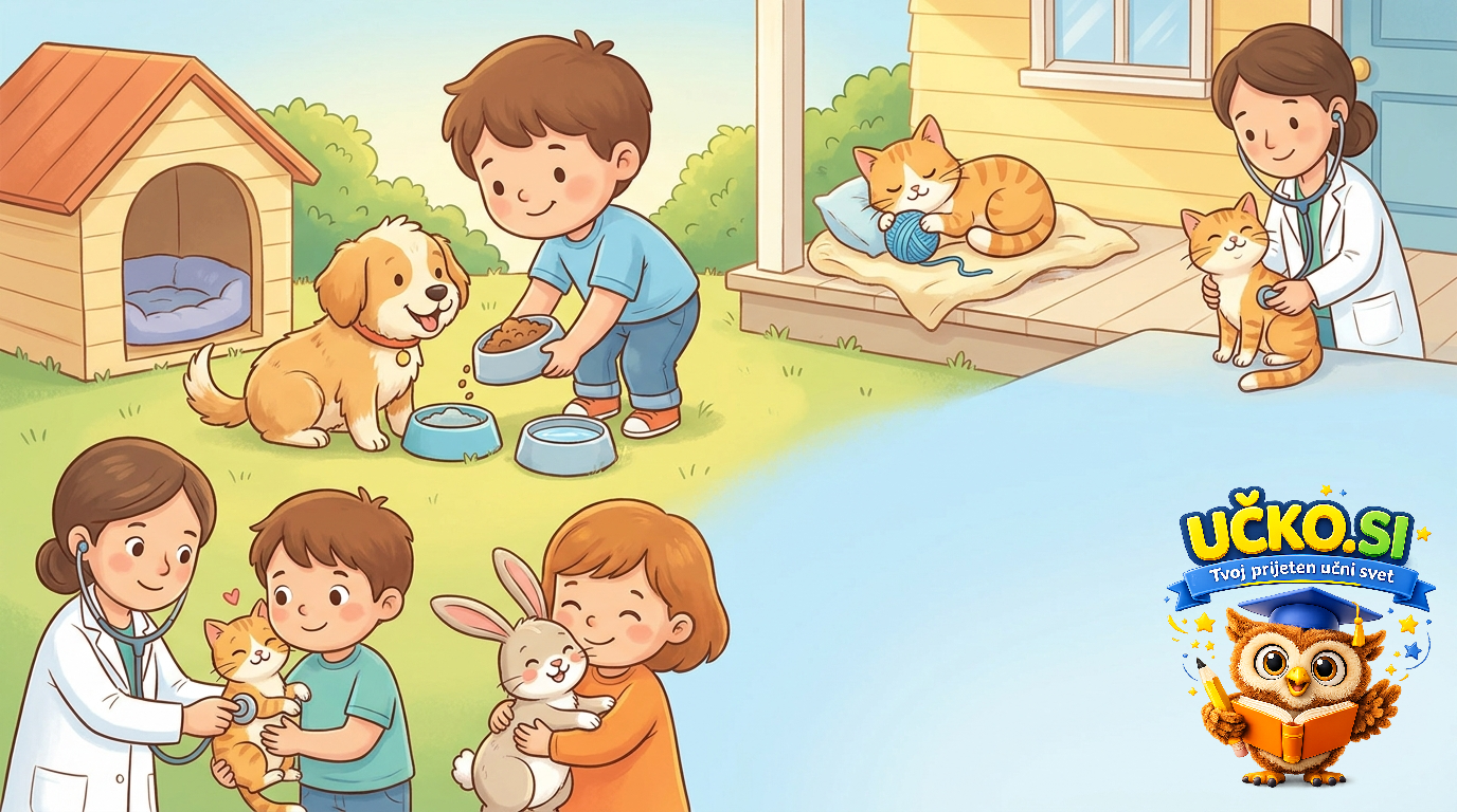 Ilustracija: Skrb za domače živali