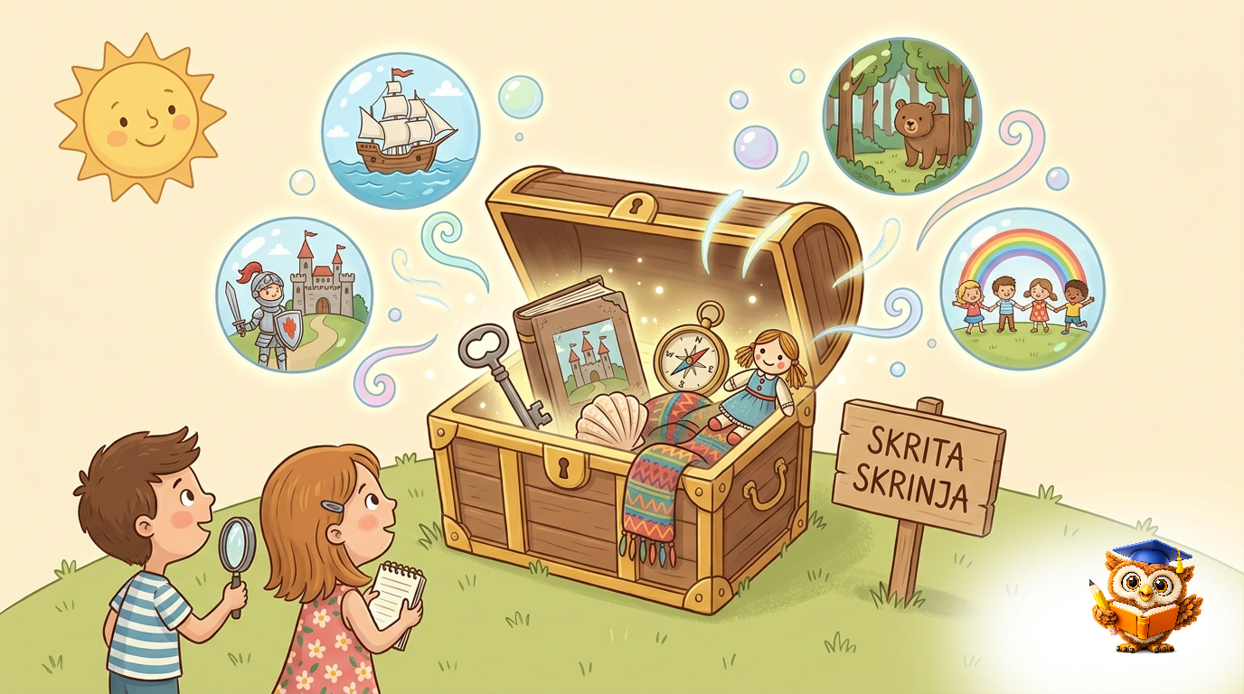 Ilustracija: Skrita skrinja