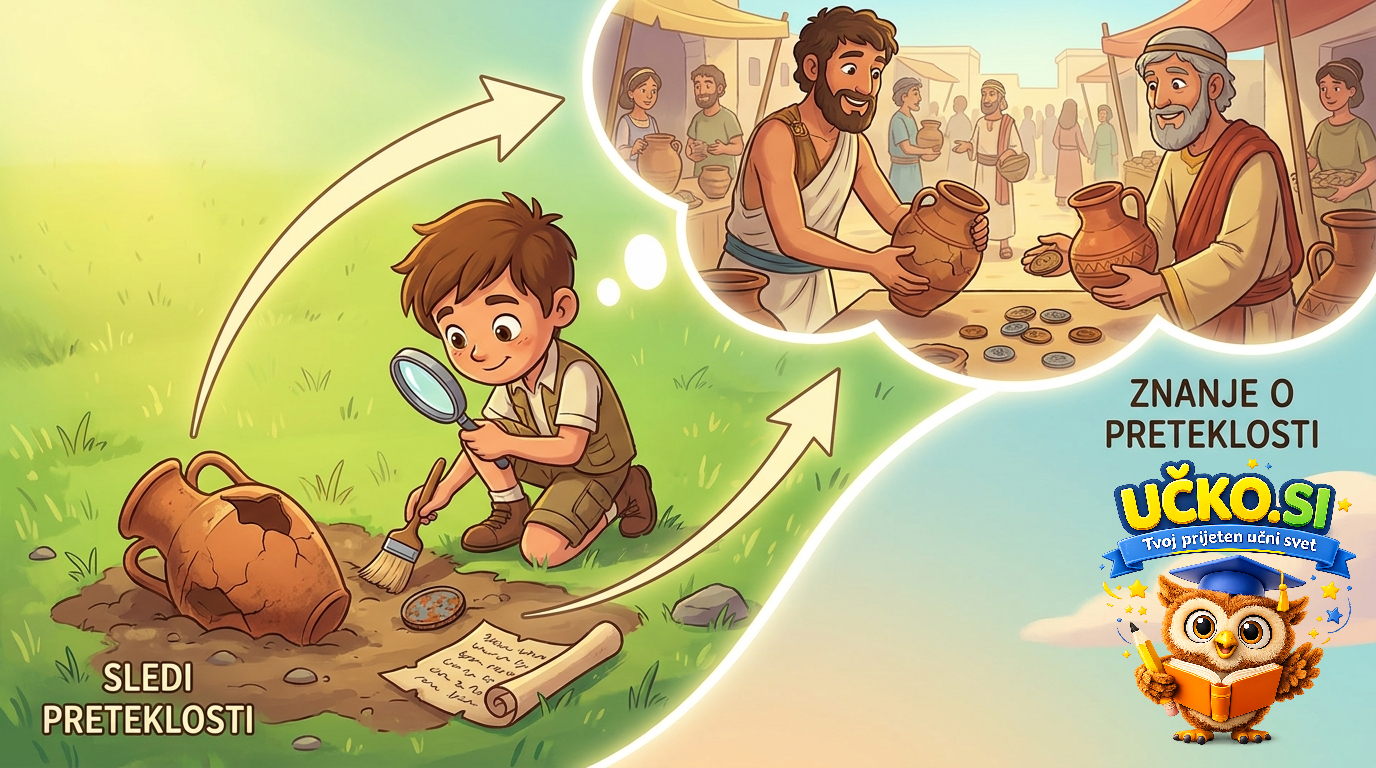 Ilustracija: Sledi preteklosti kot vir znanja