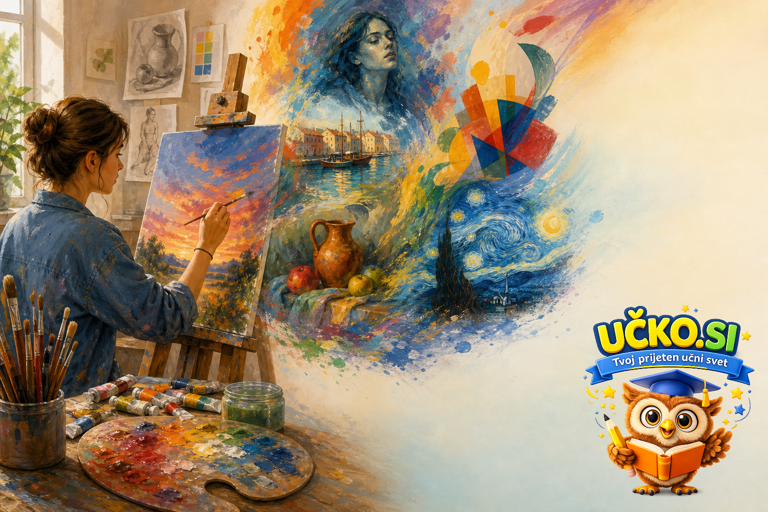 Ilustracija: Slikarstvo in barvno izražanje