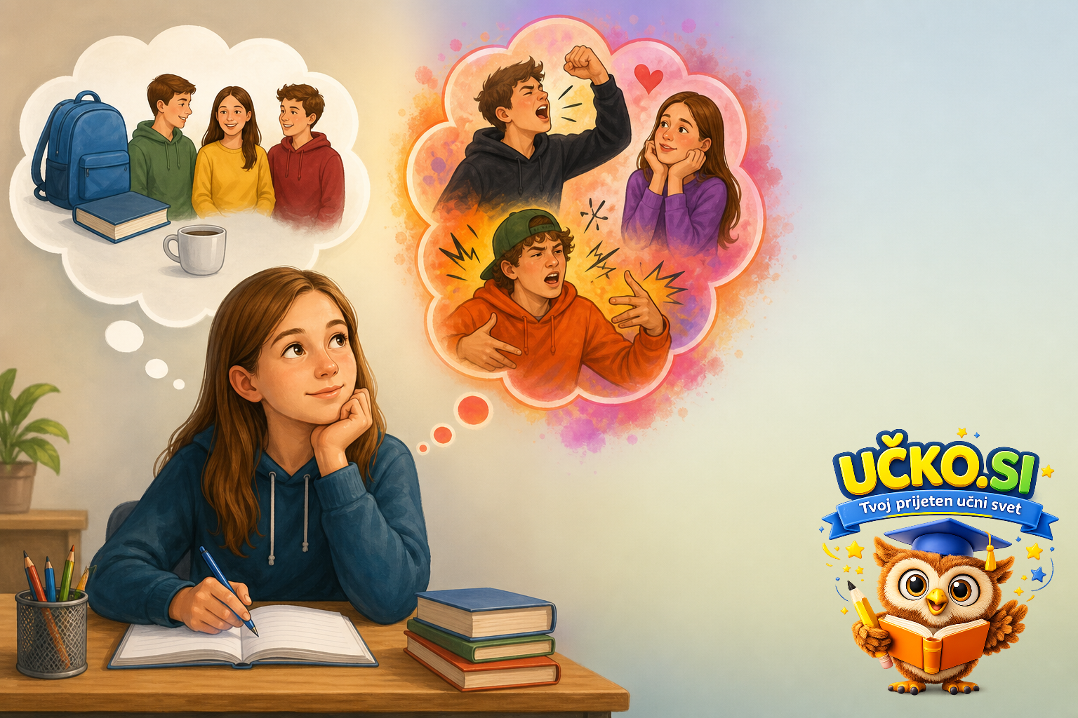 Ilustracija: Slogovno obarvane in nevtralne besede