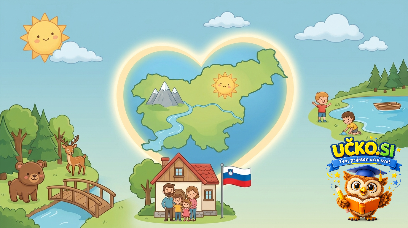 Ilustracija: Slovenija kot naša domovina
