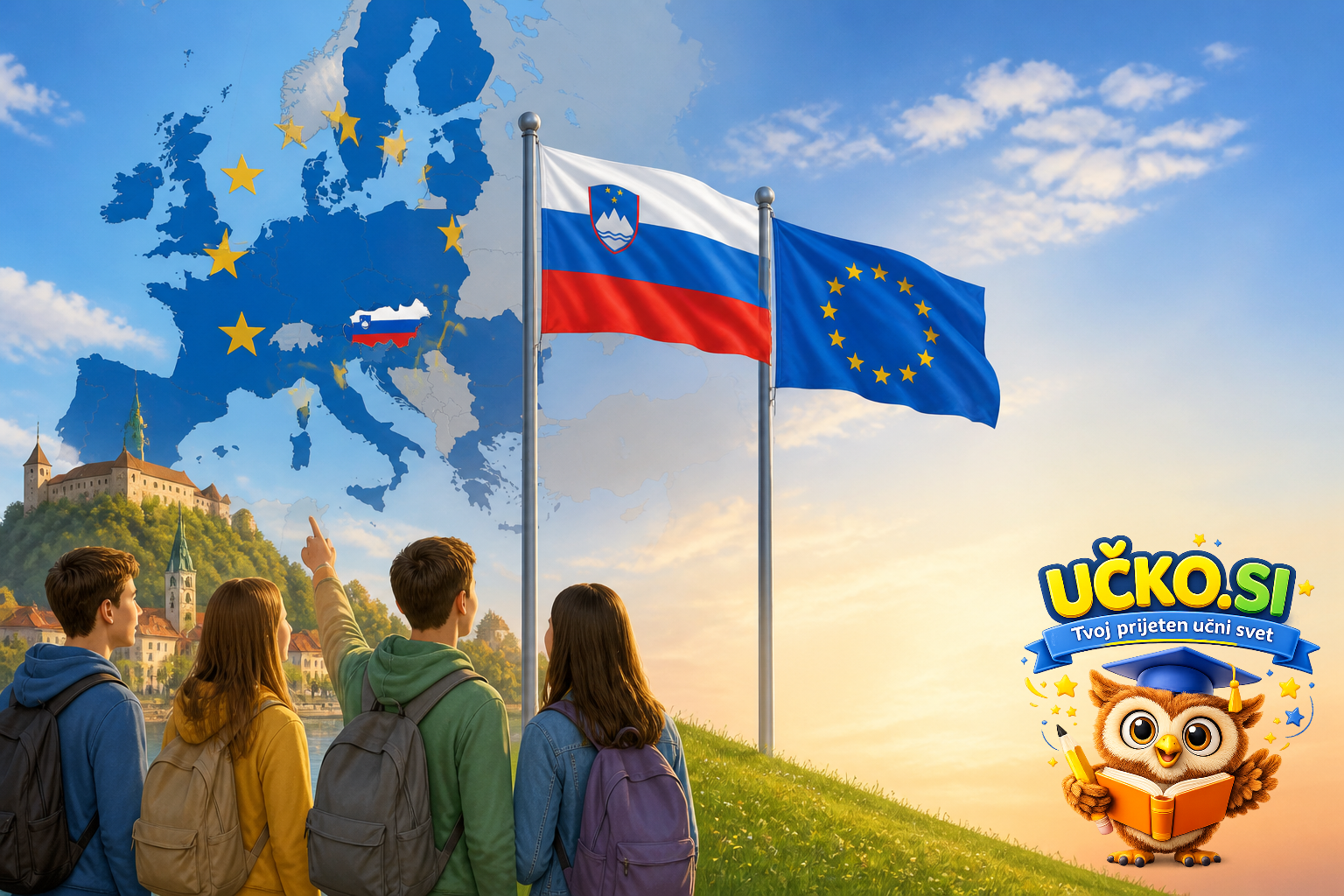 Ilustracija: Slovenija v Evropski uniji