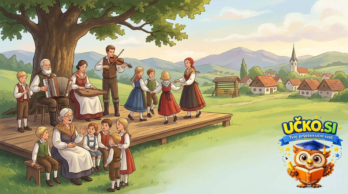 Ilustracija: Slovenska ljudska glasba