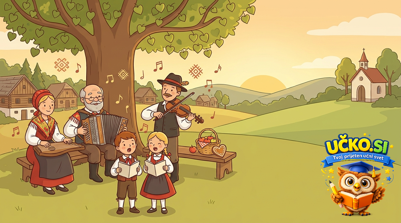 Ilustracija: Slovenska ljudska glasbena dediščina