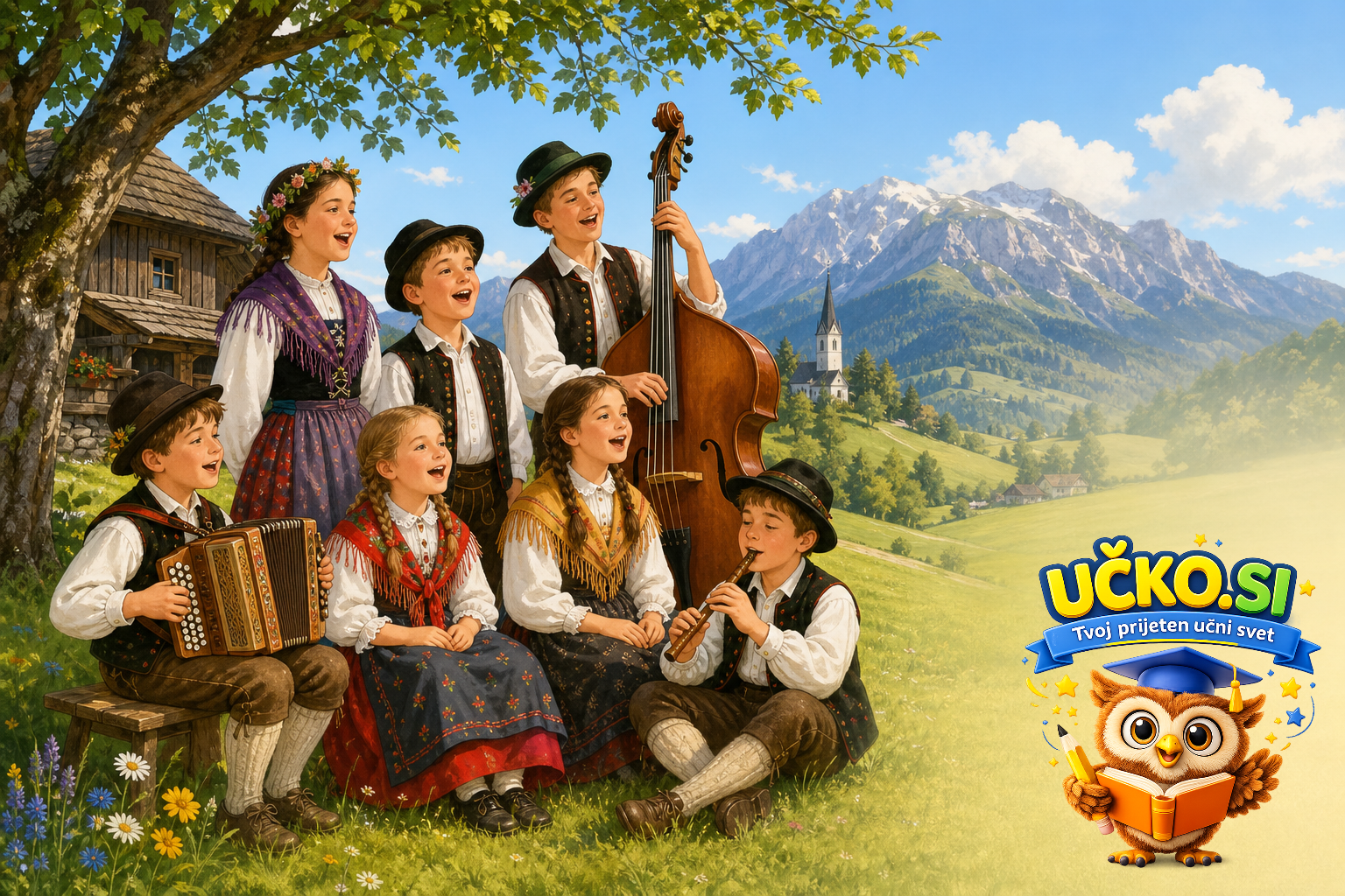 Ilustracija: Slovenska ljudska pesemska tradicija