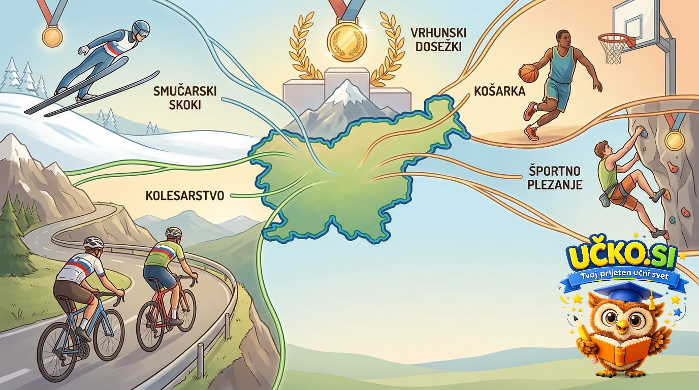 Ilustracija: Slovenski šport in vrhunski dosežki