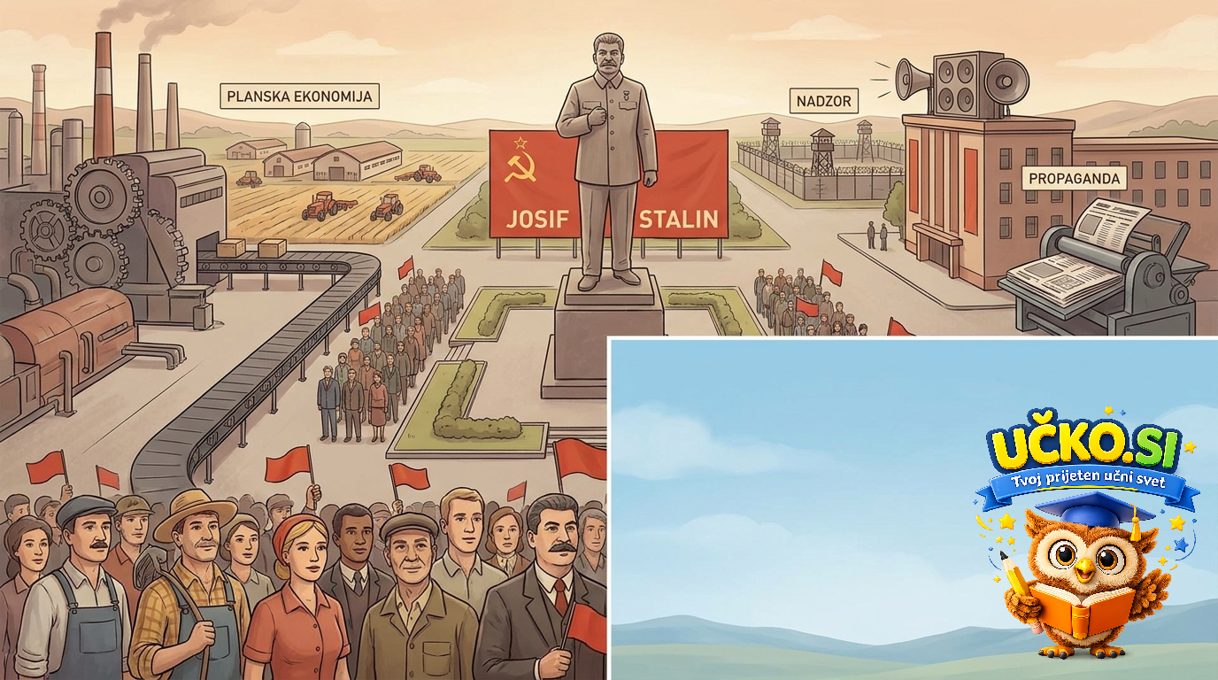 Ilustracija: Sovjetska zveza v času Stalinove oblasti