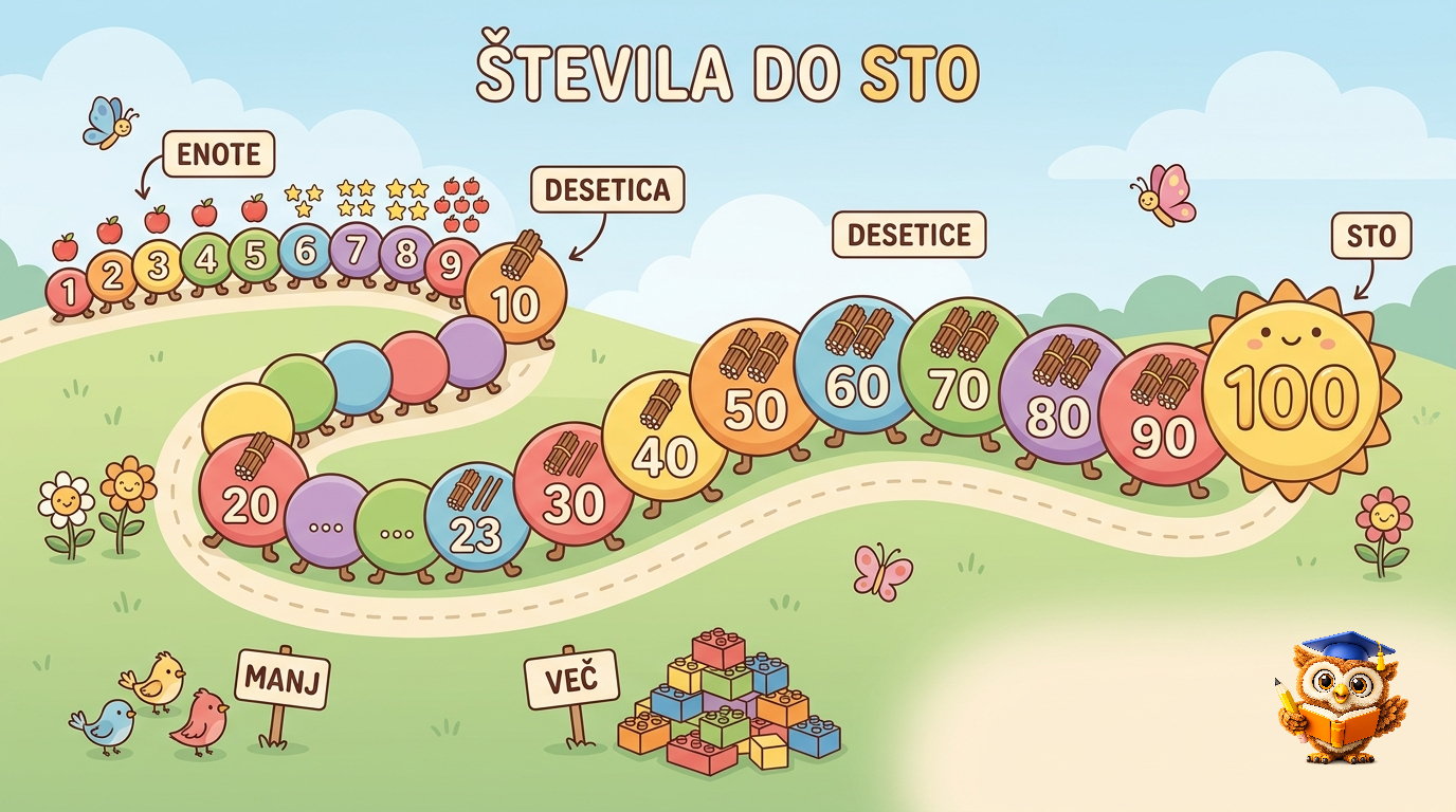 Ilustracija: Števila do sto