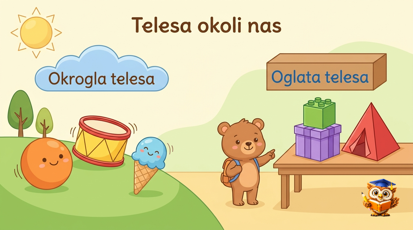 Ilustracija: Telesa okoli nas
