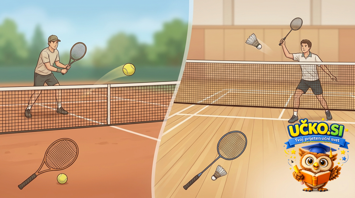 Ilustracija: Tenis ali badminton