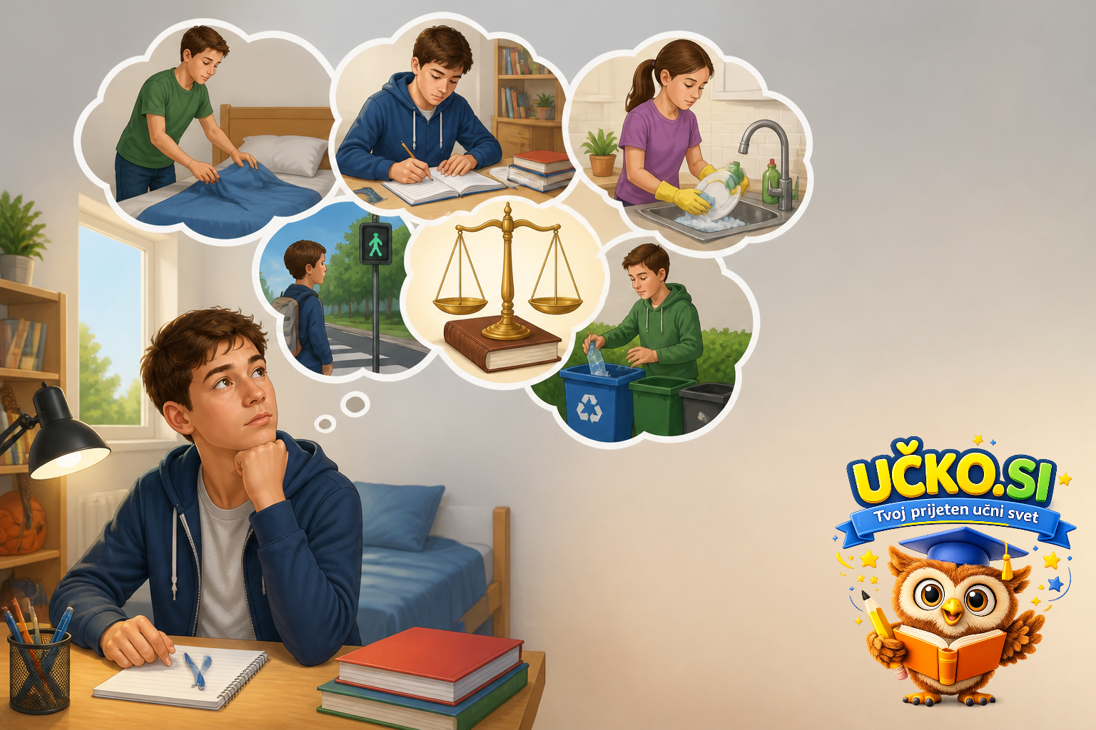Ilustracija: The verb have to: what needs to be done