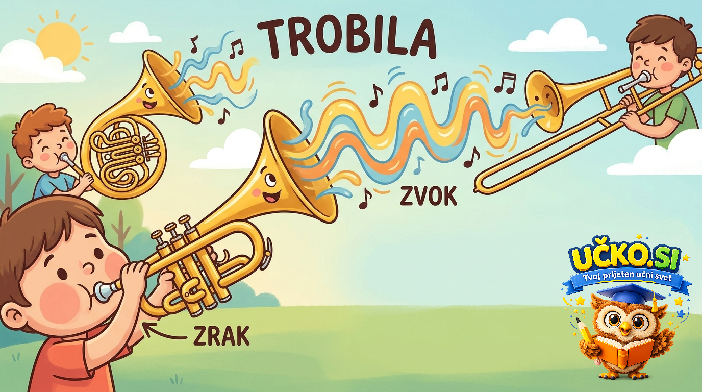 Ilustracija: Trobila in njihov zvok