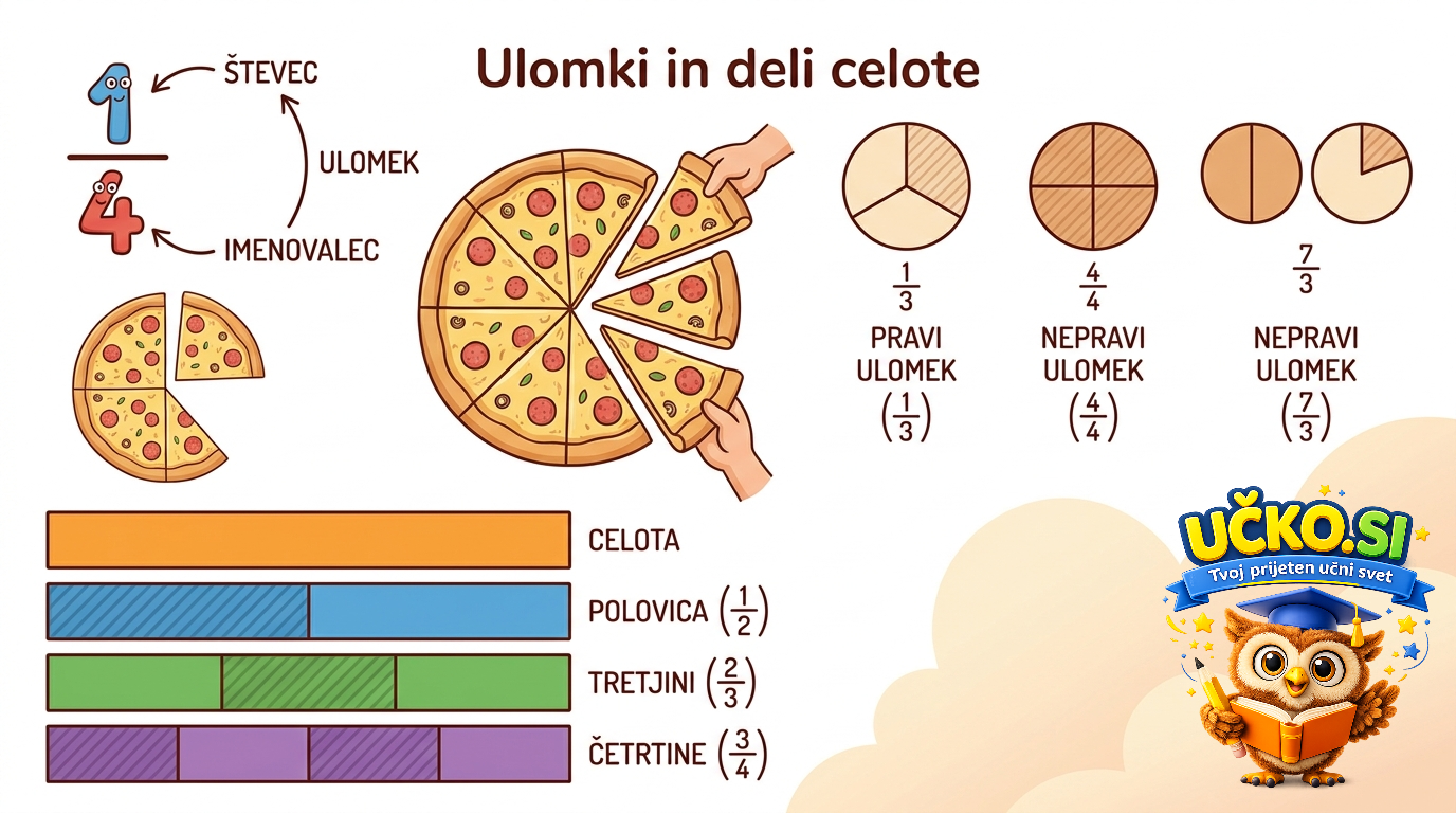 Ilustracija: Ulomki in deli celote