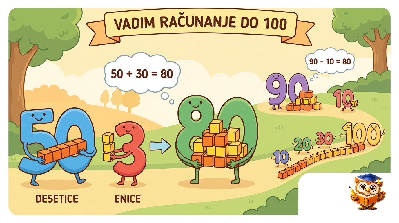 Ilustracija: Vadim računanje do 100