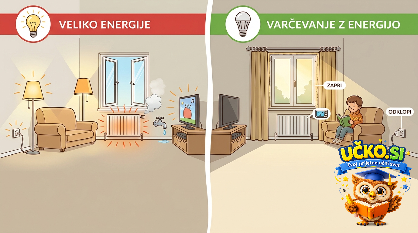 Ilustracija: Varčevanje z energijo