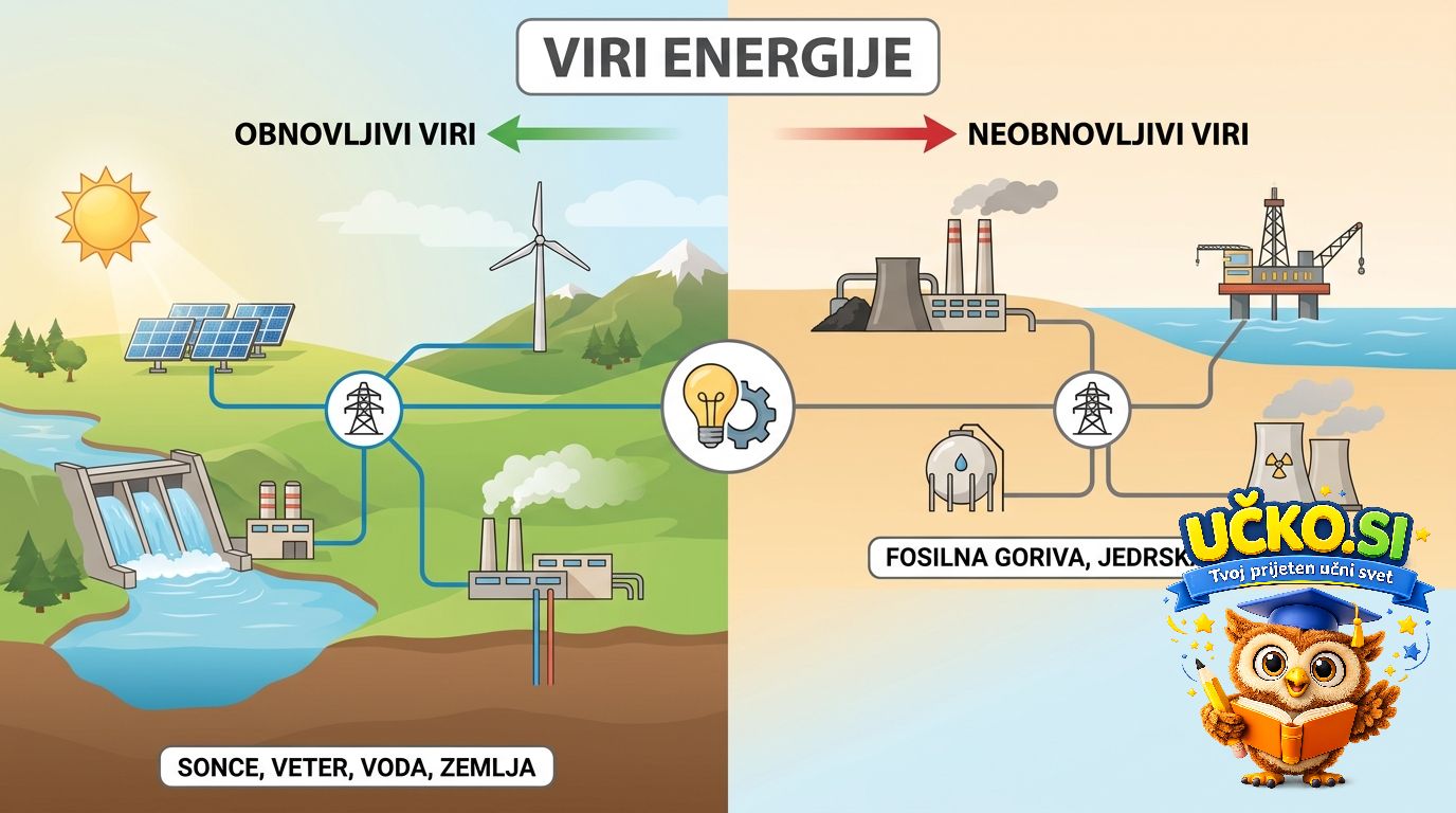 Ilustracija: Viri energije