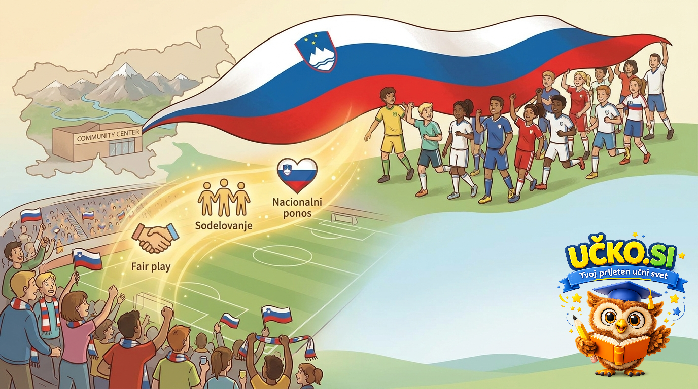 Ilustracija: Vloga športa pri oblikovanju nacionalne identitete