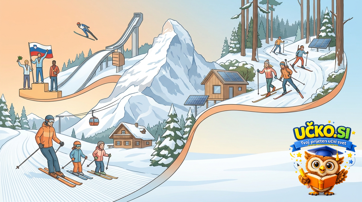 Ilustracija: Vloga zimskih športov v Sloveniji