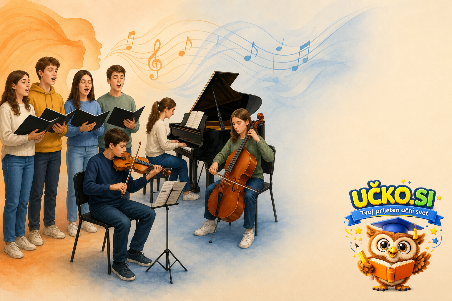 Ilustracija: Vokalne in instrumentalne oblike