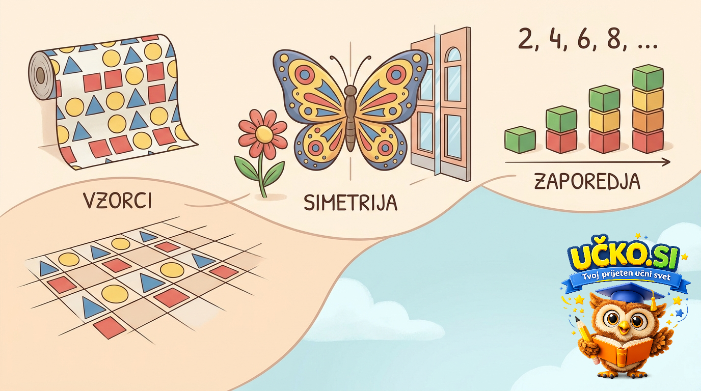 Ilustracija: Vzorci, simetrija in zaporedja