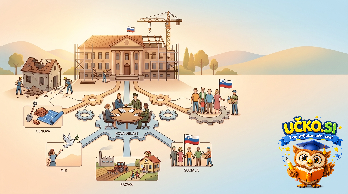 Ilustracija: Vzpostavitev povojne oblasti