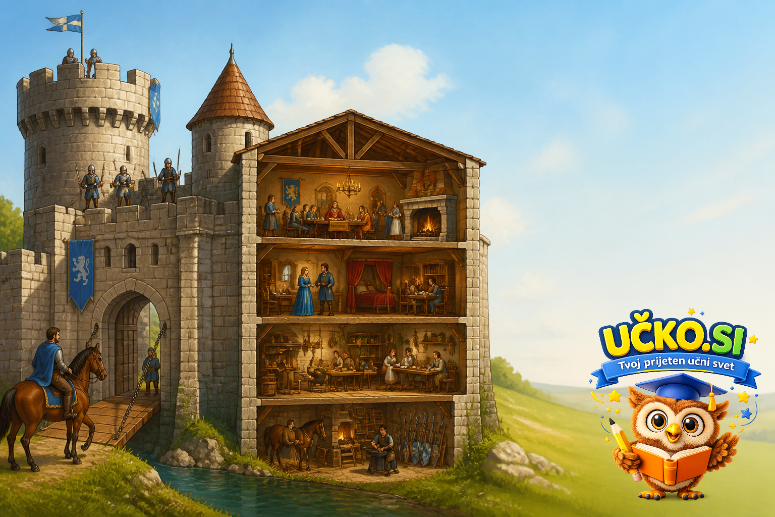 Ilustracija: What life in castles was like