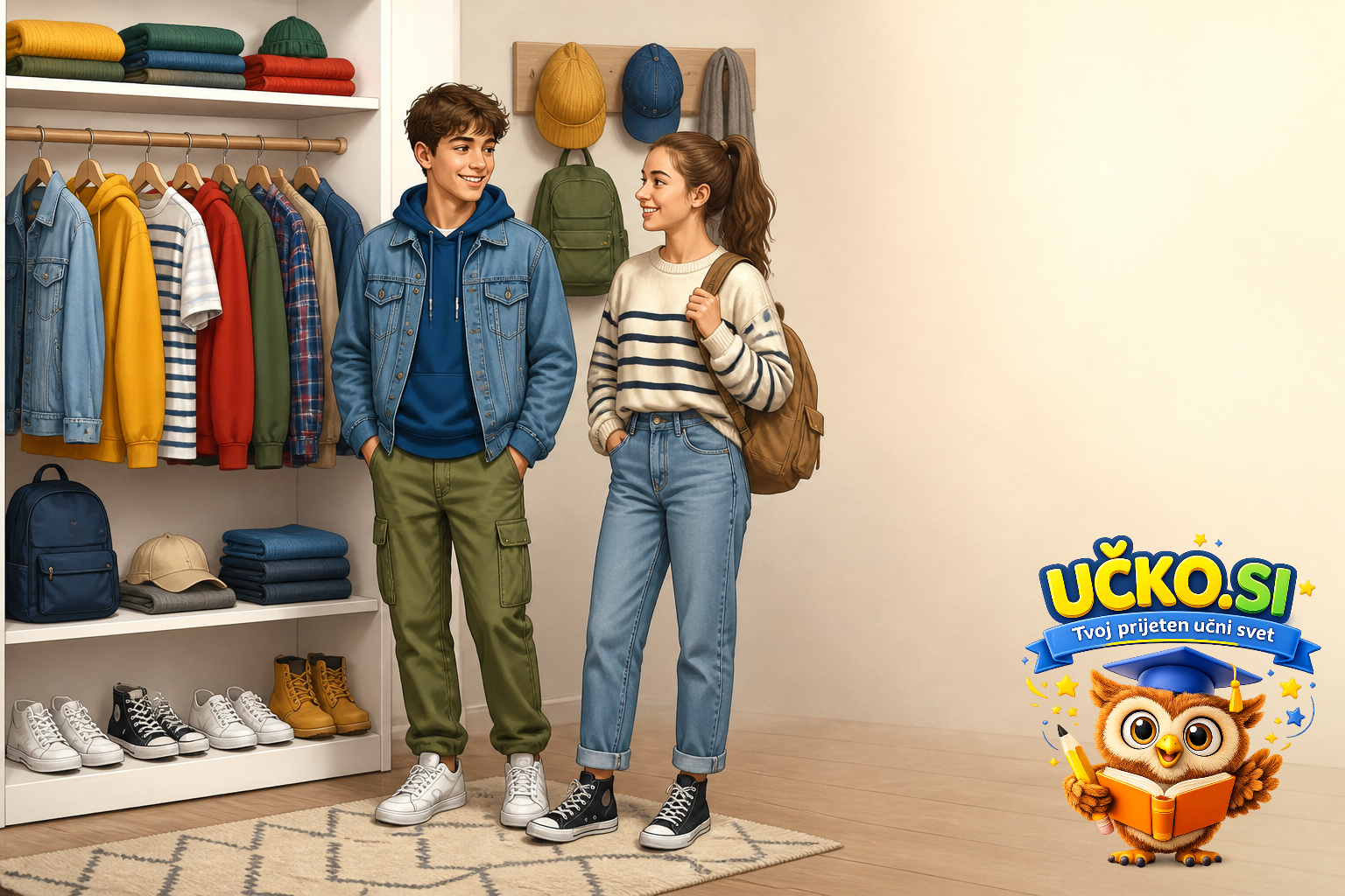 Ilustracija: What to wear: clothes and footwear