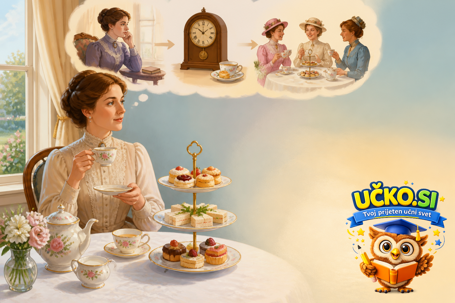Ilustracija: Why do the English drink afternoon tea?