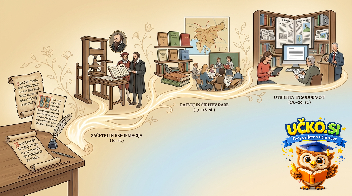 Ilustracija: Zgodovina slovenskega knjižnega jezika