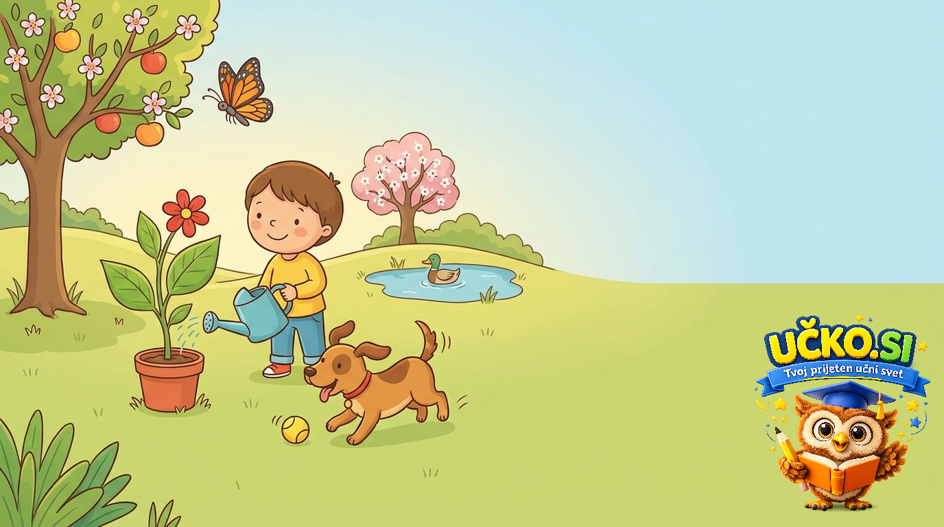 Ilustracija: Živa bitja in njihove značilnosti