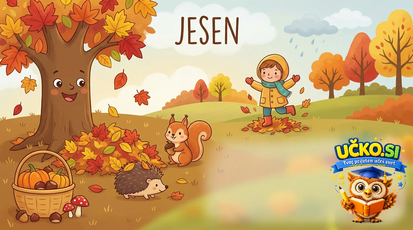 Ilustracija: Značilnosti jeseni