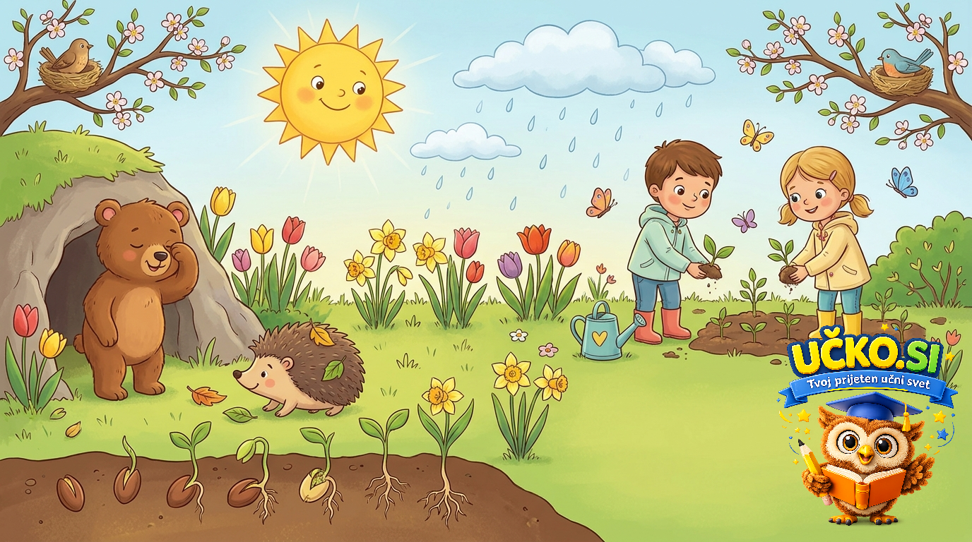 Ilustracija: Značilnosti pomladi